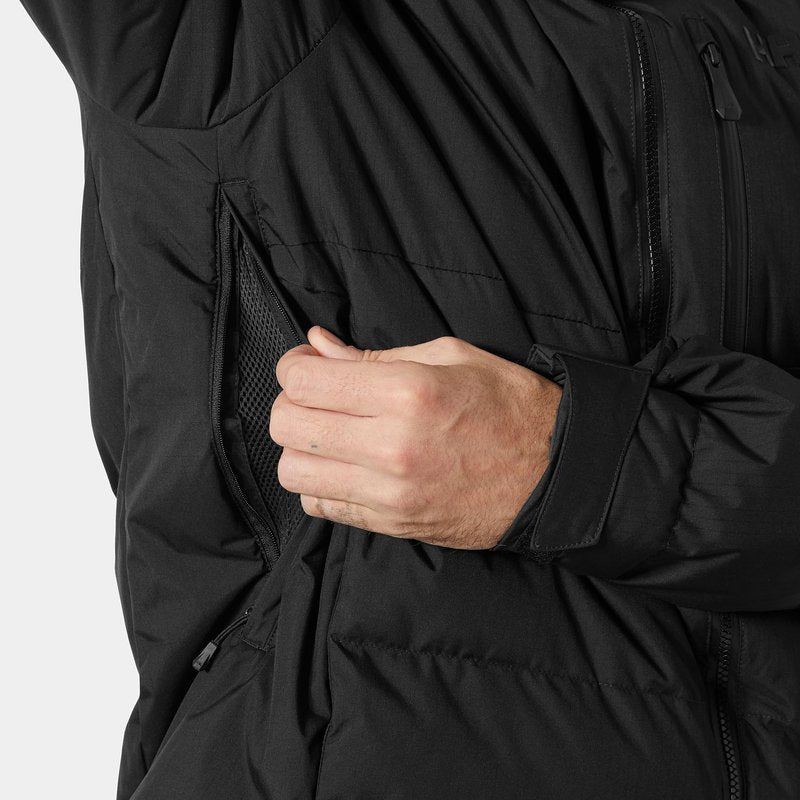 Helly-Hansen KVITFJELL Race Puffy Jacket - Men's Warm, Protective, Athletic-Insulated Ski Coat, 990 Black - 2XL