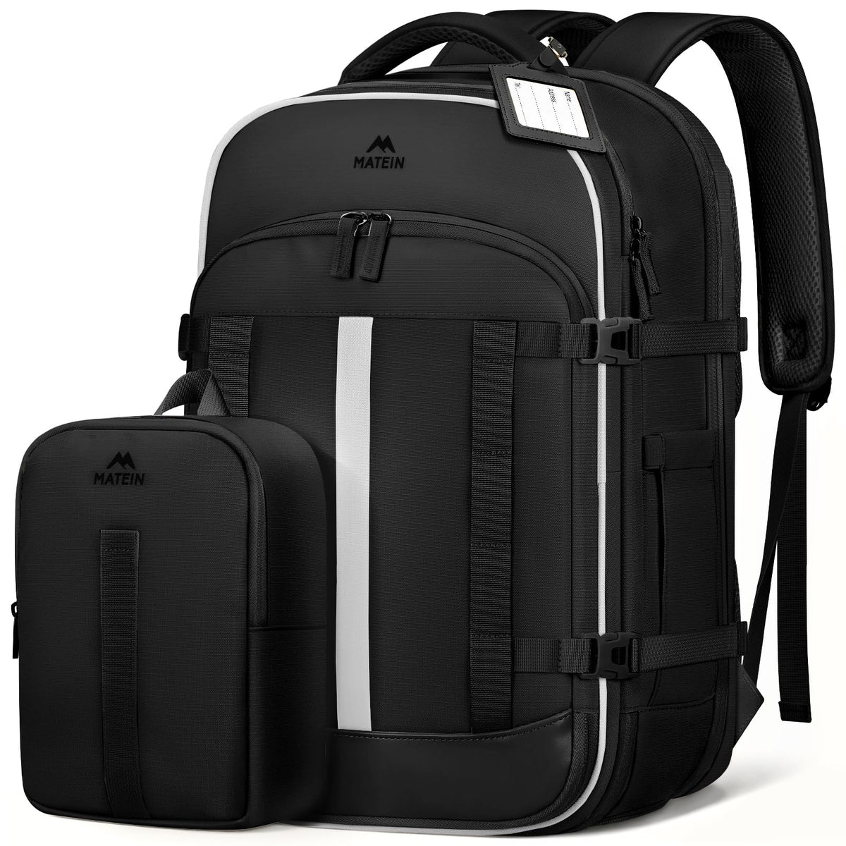 MATEIN HER 40L Travel Backpack with Shoe Compartment, TSA Personal Item Bag