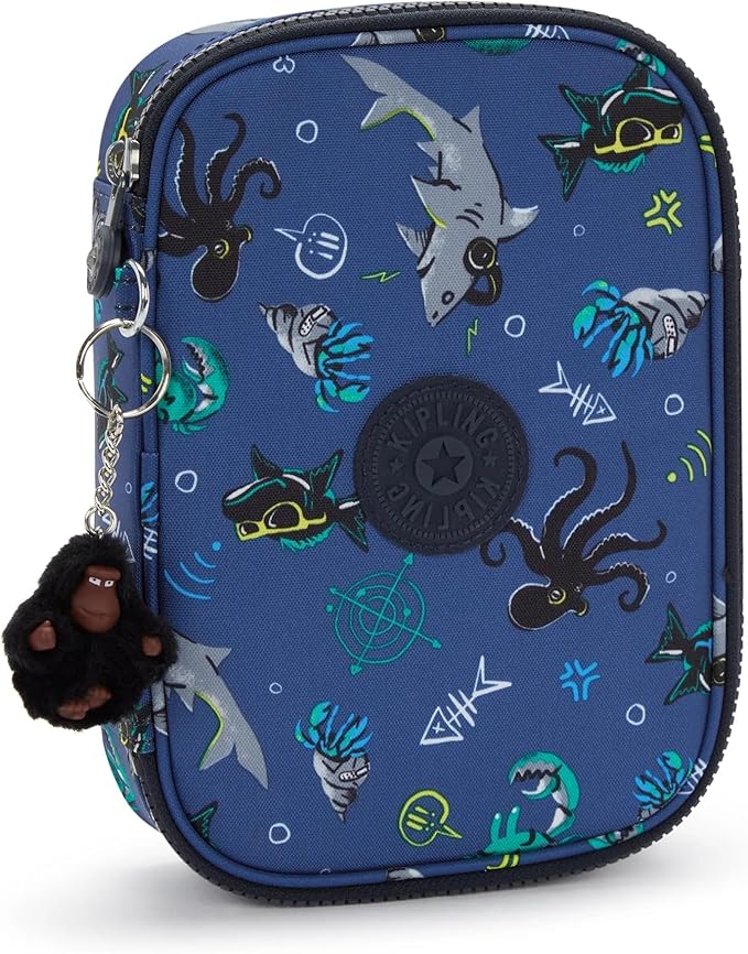 Kipling Women's 100 Pens Printed Case, Organize Accessories, Art Supplies, Makeup, Travel Organizer