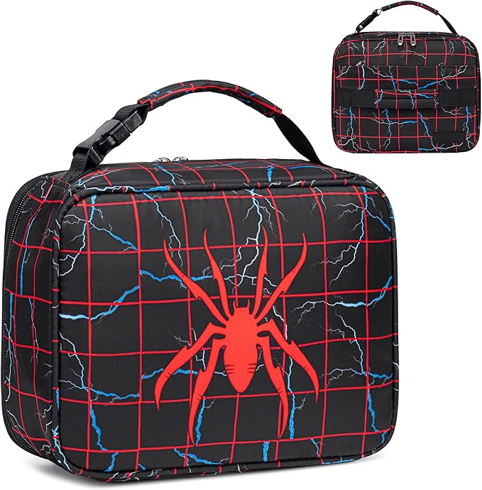 School Lunch Box for Kids Insulated Lunch Bag for Boys for 3 4 5 6 7 8 9 10 11 12 Toddler Reusable Freezable Small Cooler Bag for Back to School for Elementary Kindergarten Primary