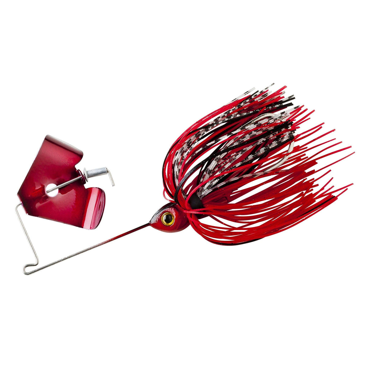 BOOYAH Pond Magic Small-Water Spinner-Bait Bass Fishing Lure, Red Ant, Pond Magic Buzz