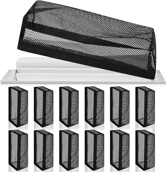 Zonon 12 Pcs 6 x 12 Inch Floor Register Cover Trap Vent Screen