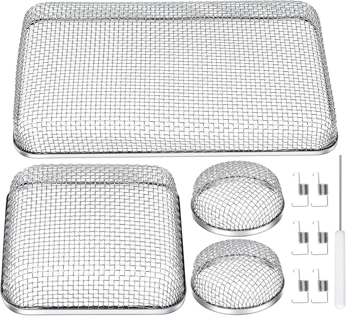 TOODOO 4 Pack RV Furnace Vent Cover, RV Flying Insect Screen