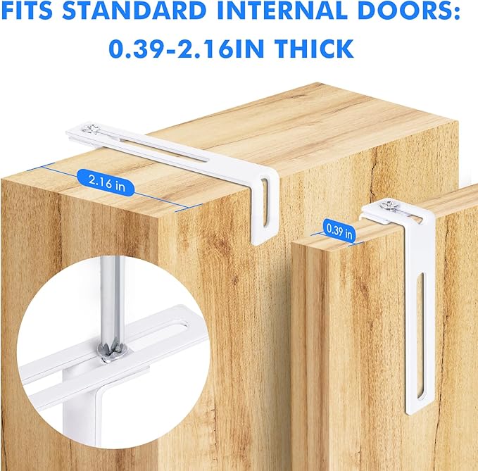 Magnetic Dry Erase Board for Doors, 24x18 Inch Whiteboard with Adjustable Long Arm Hook Mount - Easy to Install, Portable Hanging White Board for Home, Dorm Room, Office Cubicle & Small Spaces