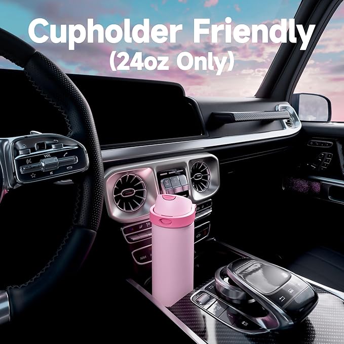 24 oz Insulated Water Bottle with Straw: Meoky Stainless Steel Metal Water Bottle with 2-in-1 Lid - Leak Proof, Cold for 24 Hours, Protective Silicone Base, BPA-Free for Sports Travel Car, Sage