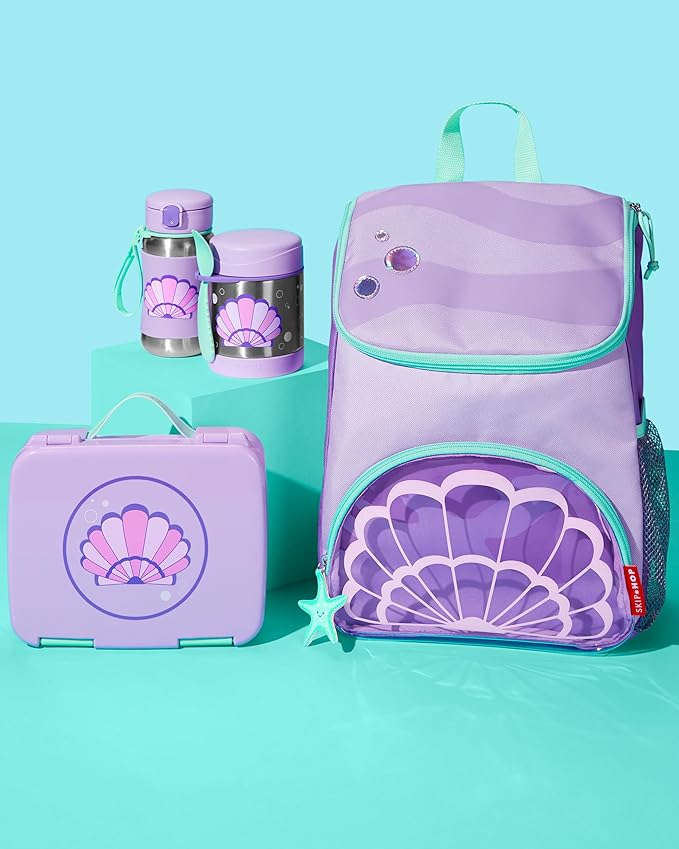 Skip Hop Big Kid's Backpack, 14 inches, 3 years+, Sparks Seashell