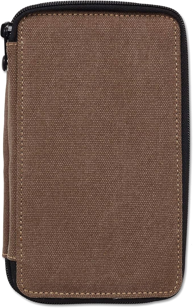 Speedball Art Products 252480 48 Pencil Storage Canvas Pencil Case, Chocolate