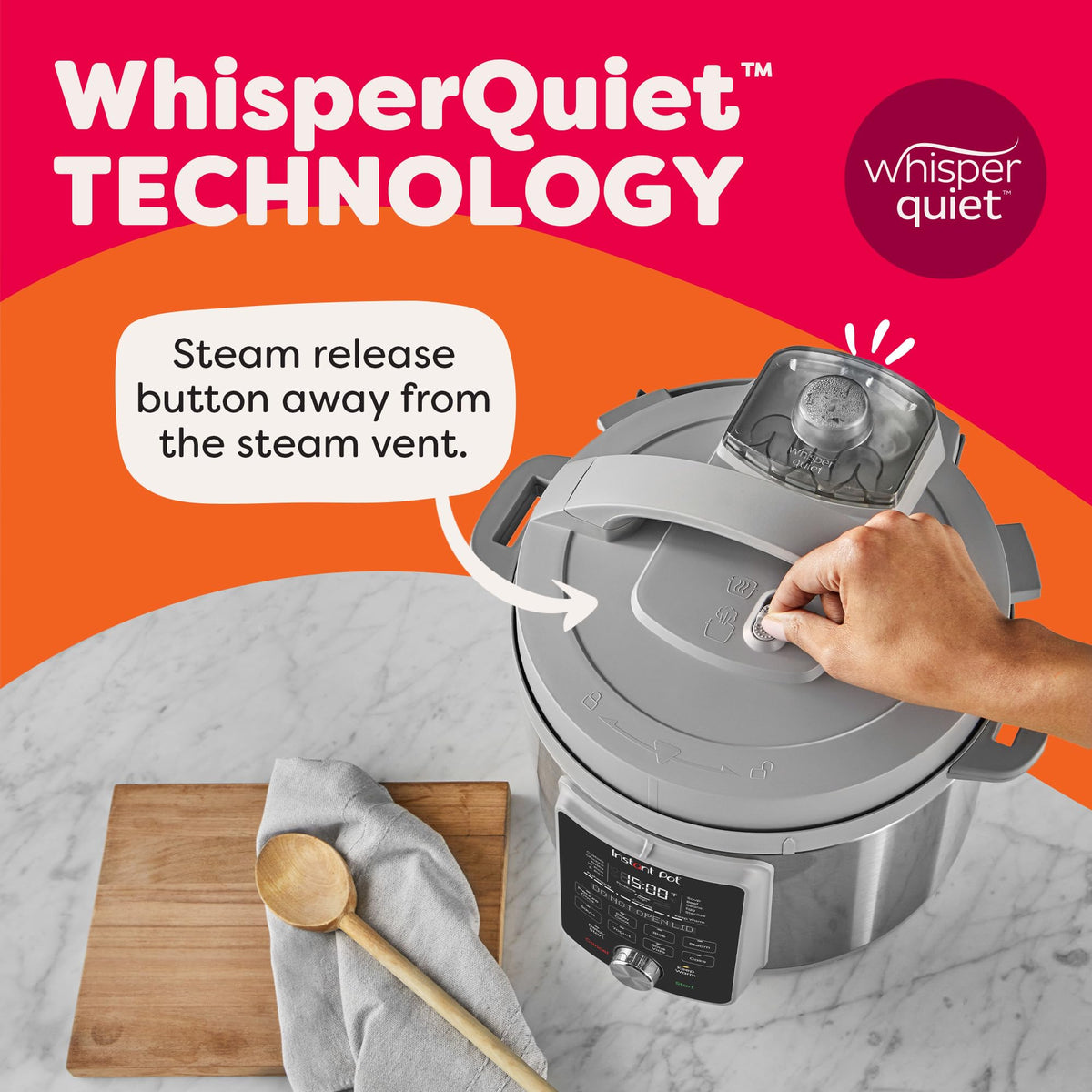 Instant Pot Duo Plus 8 Qt 9-in-1 Electric Pressure Cooker, WhisperQuiet