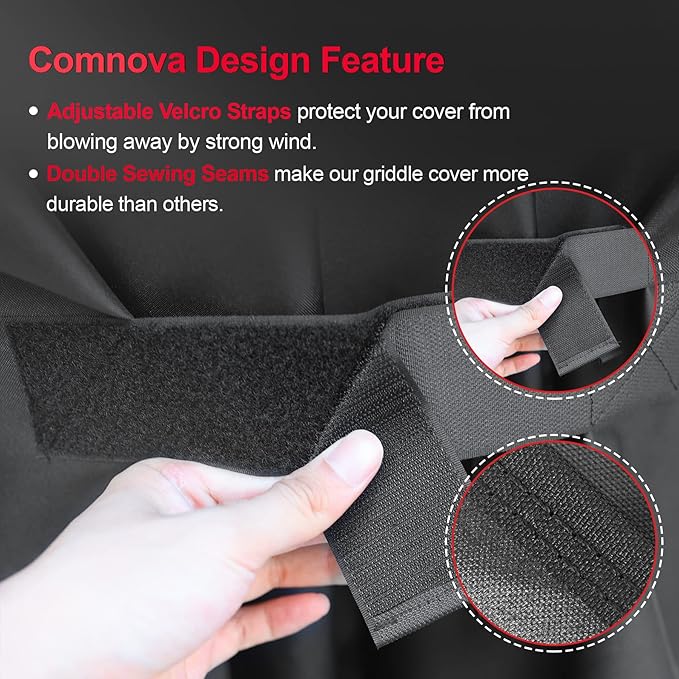 Comnova Grill Cover for Traeger Ironwood 885-600D Wood Pellet Smoker Cover for Traeger Waterproof & Heavy Duty, Premium Pellet BBQ Cover Accessory for Traegers Ironwood 885 Grills