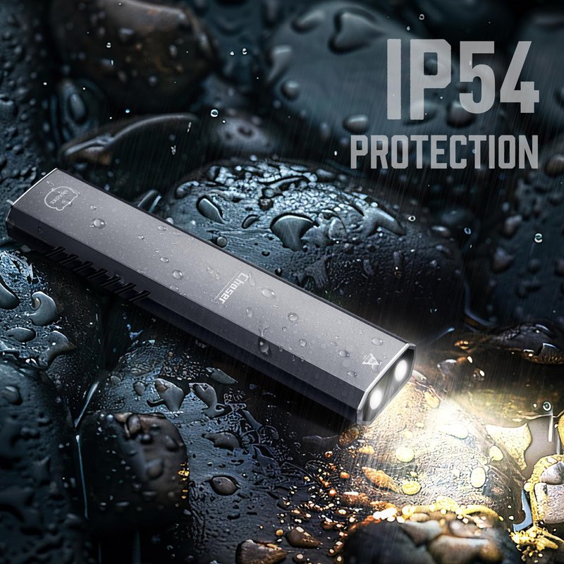 MIAOKE Rechargeable Ultra Thin EDC Flashlight 3000 Lumens UV and White LED Combo Dual Light Sources Compact Pocket Clip Light for Home, Outdoor, Emergency, Night Working, Cycling-Chaser/Gray