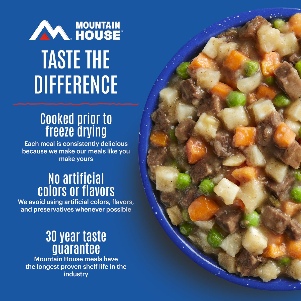Mountain House Classic Meal Assortment Bucket Freeze Dried Backpacking & Camping Food 24 Servings