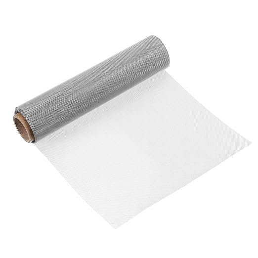 uxcell 30 Mesh 118" x 10" Woven Wire Mesh, 316 Stainless Steel Air Vent Filter