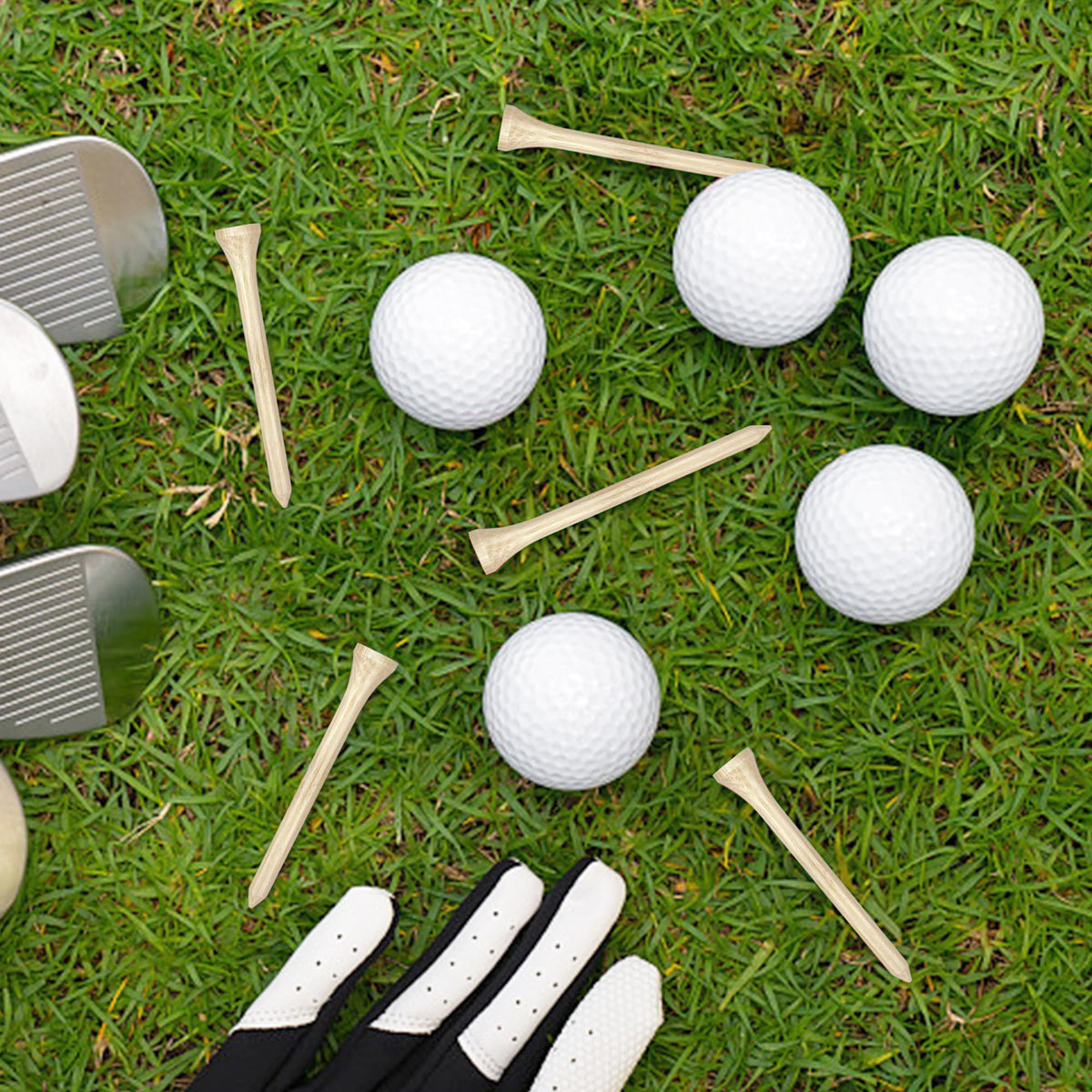 5 Sets 40 PCS Golf Centerpieces Table Decorations with Green Mats Ball Red Flag Plastic Flag Stand for Sport Themed Birthday Party Decor