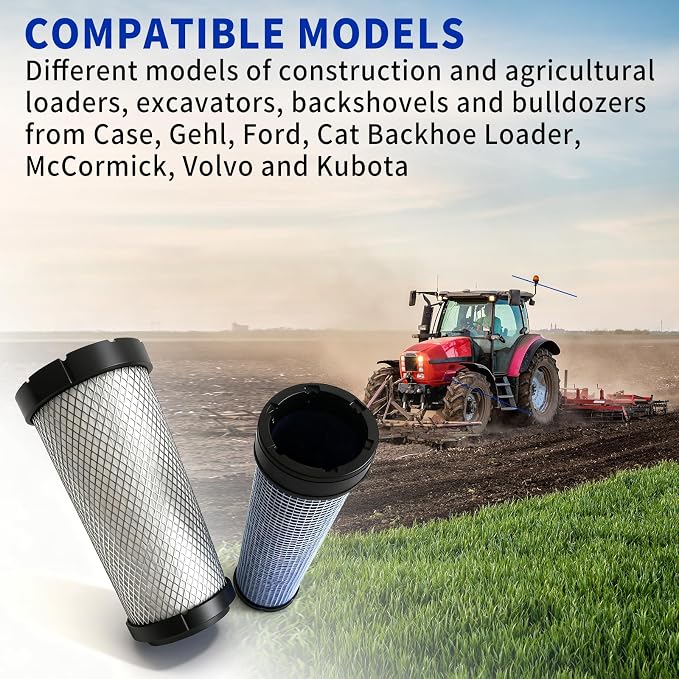 Air Filters Set for Donaldson P828889-P829333 Caterpillar Cat Backhoe 110-6326