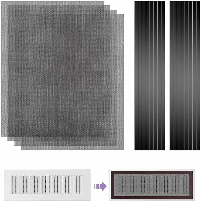 4 Pack 40cm x 30cm Magnetic Floor Vent Cover