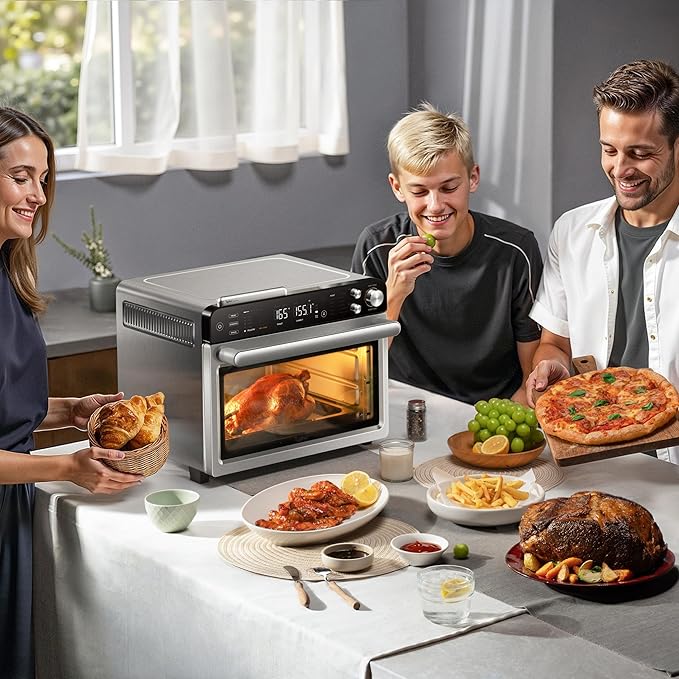 Typhur Sync Air Fryer Oven with Wireless Meat Thermometer Probe, AI Recipes