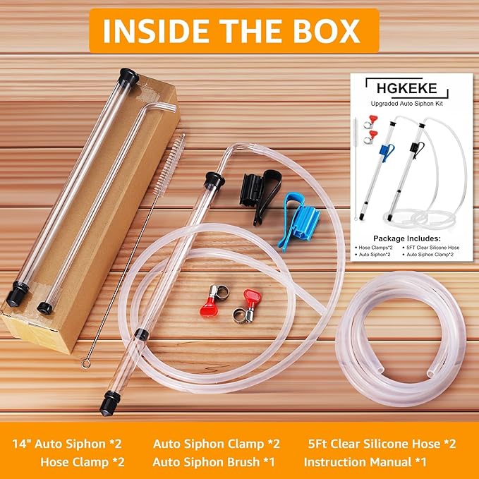 3/8" Auto Siphon 2 Pcs Racking Canes for Gallon Jugs, Wine, Beer or Mead