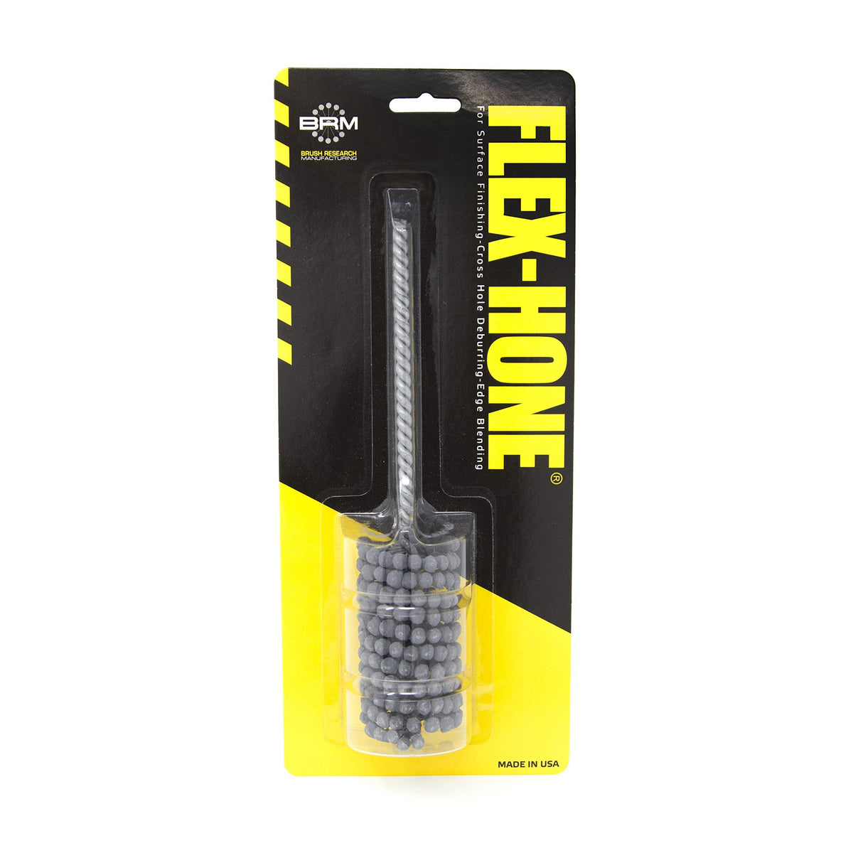 Brush Research BC11212 FLEX-HONE®, 1-1/2" (38mm) Diameter, 120 Grit, Silicon Carbide, For Mild Steel, Stainless Steel, Cast Iron and Softer Ferrous Materials
