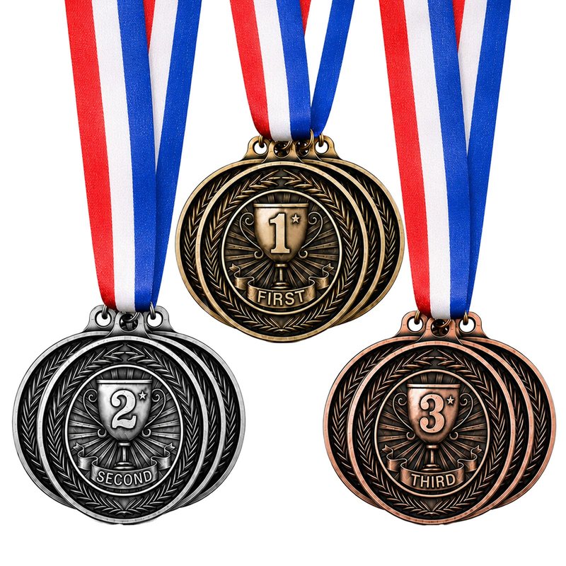 Medals for Awards 1st 2nd 3rd Place Prize for Adults Sports Party Soccer Basketball Competition Winner Trophy