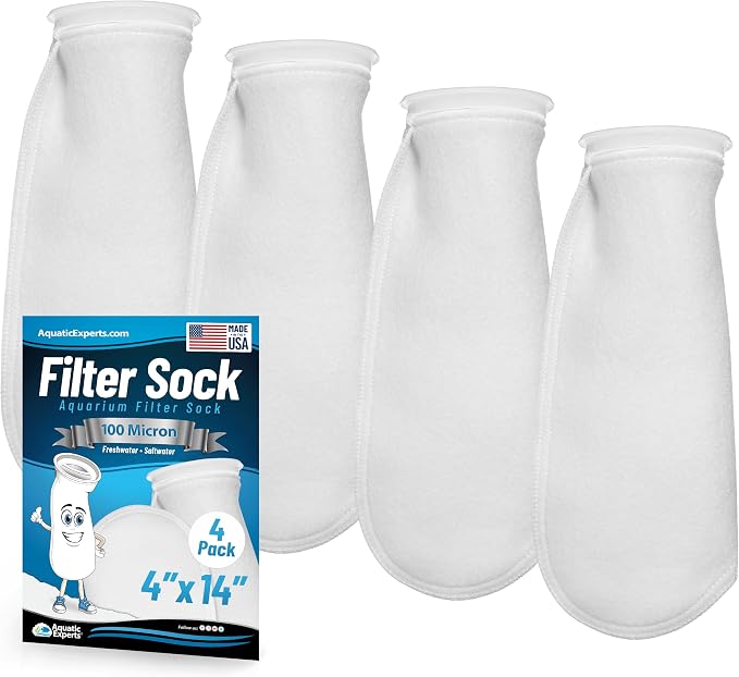 Aquatic Experts 4 inch Ring 100 Micron Felt Filter Sock