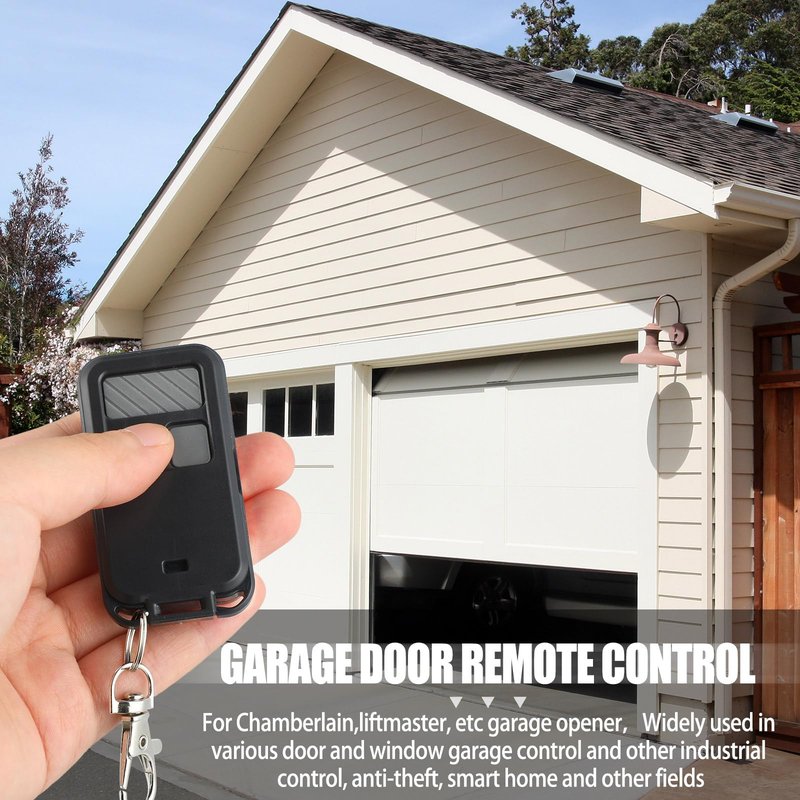 Kingdder 6 Pcs Universal 890MAX Garage Door Opener Remote Compatible with Chamberlain LiftMaster 3 Button Garage Door Opener Remote with Key Chain for 5 Colors Learning Buttons