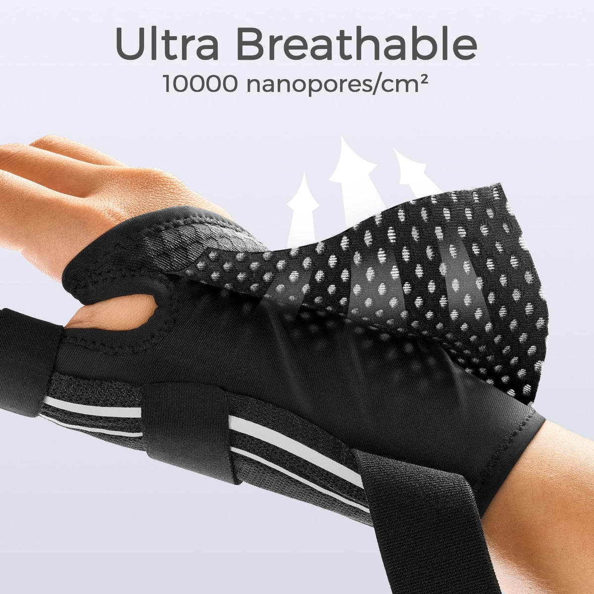 FREETOO Trigger Finger Splint for Thumb, Thumb Brace Right Hand Left Hand for Arthritis Pain and Support, Thumb Spica Splint for Trigger Thumb Tendonitis, Sprain. Fits Palm from 6.2‘’-7.5‘’ XS White