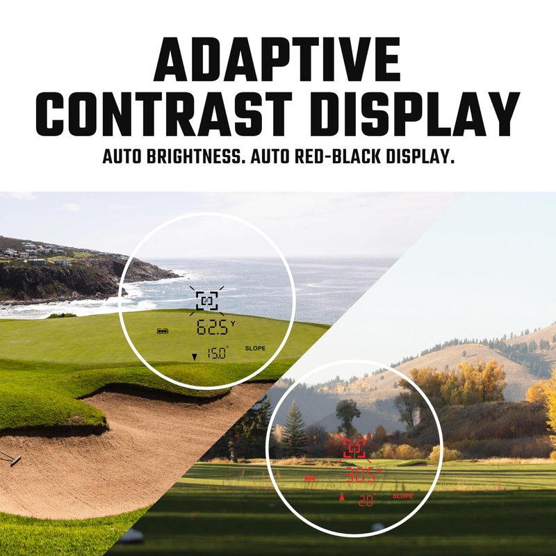 Cobalt Q-4 Slope Golf Rangefinder – Tournament Legal, Precision Laser Technology, 6X Magnification, 1,300-yd Range, HD/ED Optics, Pin & Vibration Lock, Waterproof, Durable, with Premium Case