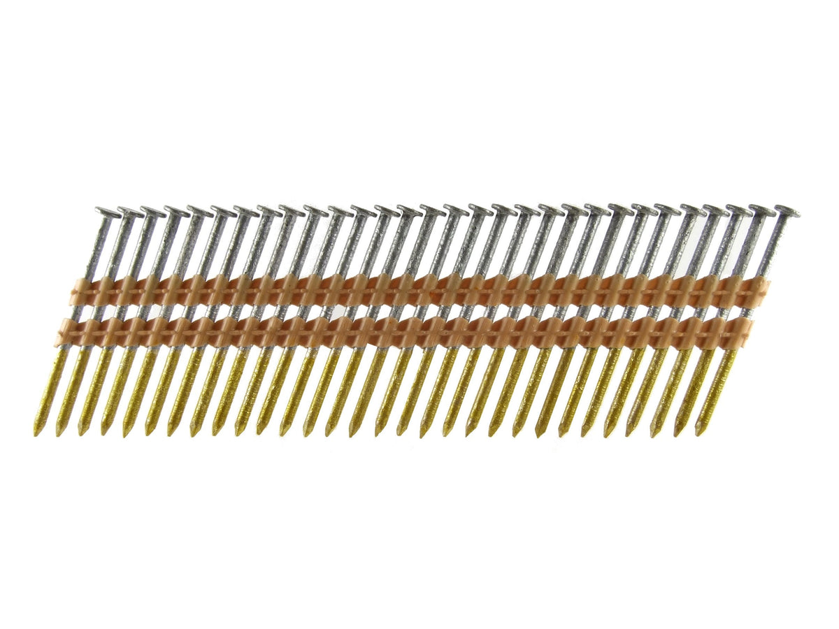B&C Eagle A238X113HDR/22 Round Head 2-3/8-Inch x .113 x 22 Degree Hot Dip Galvanized Ring Shank Plastic Collated Framing Nails (500 per box)