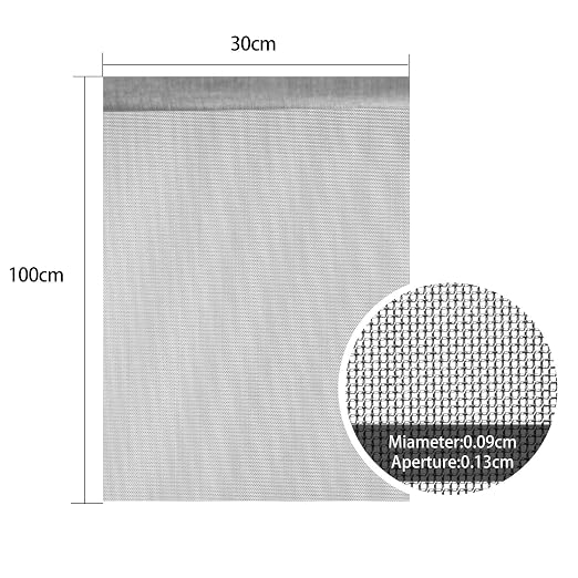 2 Packs 304 Stainless Steel Woven Wire 120 Mesh Fine Screen Mesh Steel Woven
