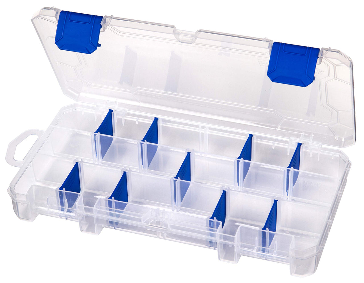 Flambeau Outdoors 3003 Tuff Tainer, Fishing Tackle Tray Box, Includes [9] Zerust Dividers, 18 Compartments - 9.125" x 5" x 1.25"