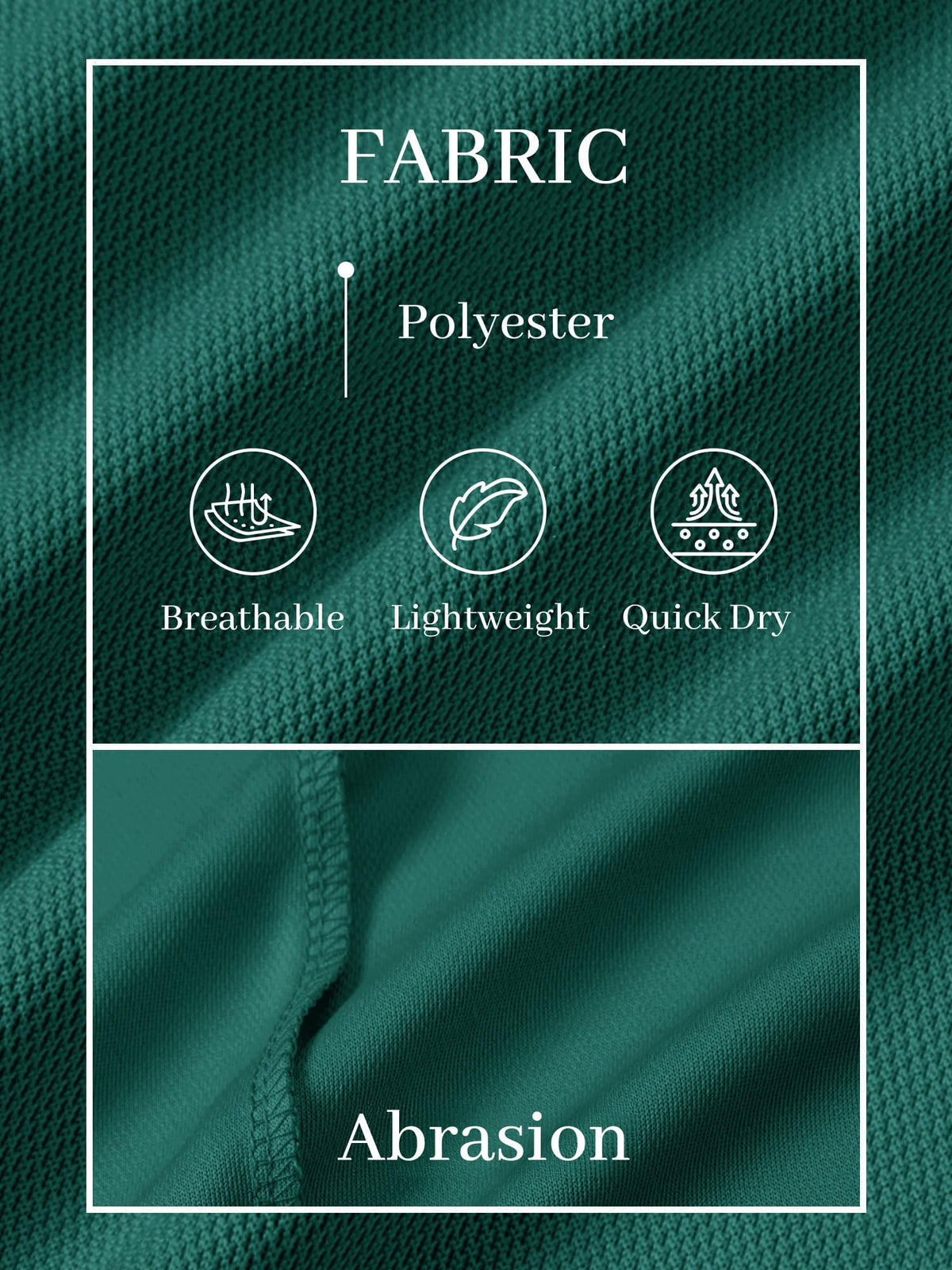 TACVASEN Mens Golf Shirt Dry Fit Mens Polo Shirts Short Sleeve Performance Golf Polos for Men with Collar Work Shirts Emerald Green, 2XL