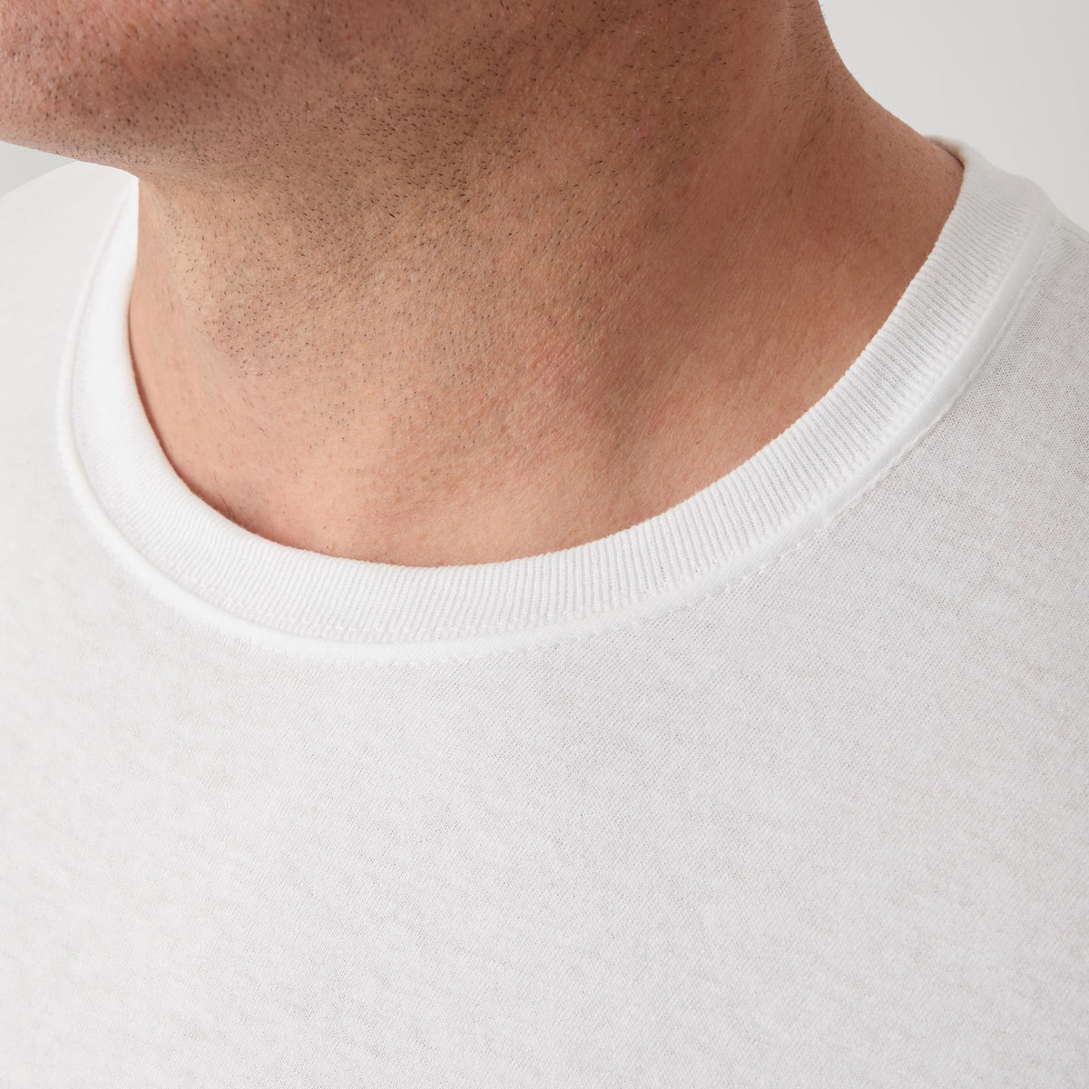 Hanes Mens Cotton, Moisture-wicking Crew Tee Undershirts, Multi-packs, White - 6 Pack, Large US