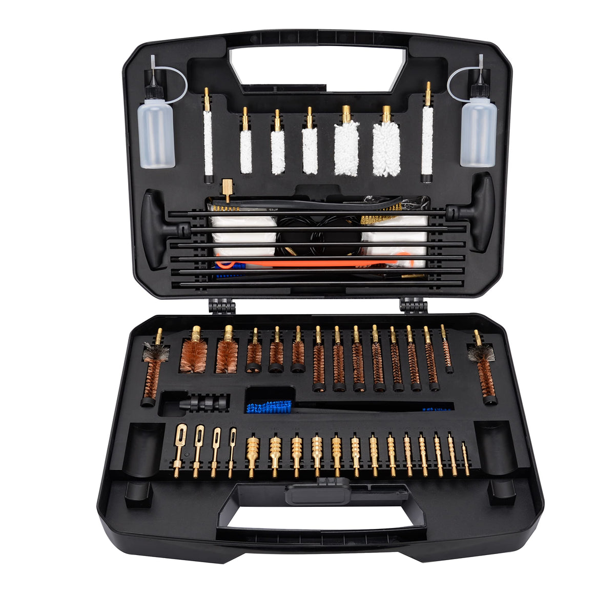 BOOSTEADY Pro Gun Cleaning Kit Universal Gun Cleaning Kit Handgun Shotgun Cleaning Kit for All Guns with High-end Brass Brushes, Mops, Jags, Reinforced Rods