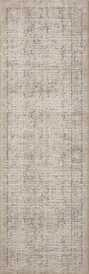 Loloi Amber Lewis Alie Collection ALE-03 Taupe/Dove 5'-3'' x 5'-3'', .13'' Pile Height, Round Area Rug