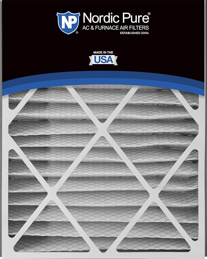 Nordic Pure 20x25x5 Air Bear Replacement 266649-102 MERV 15 Air Filters 2 Pack