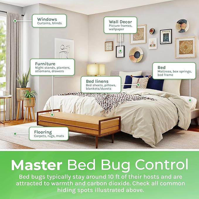 Hygea Natural Combo Pack, Natural Formula, Child & Pet Friendly, Odorless, Includes Bed Bug Spray 24 Ounce, Refill 128 Ounce & Laundry Additive 32 Ounce