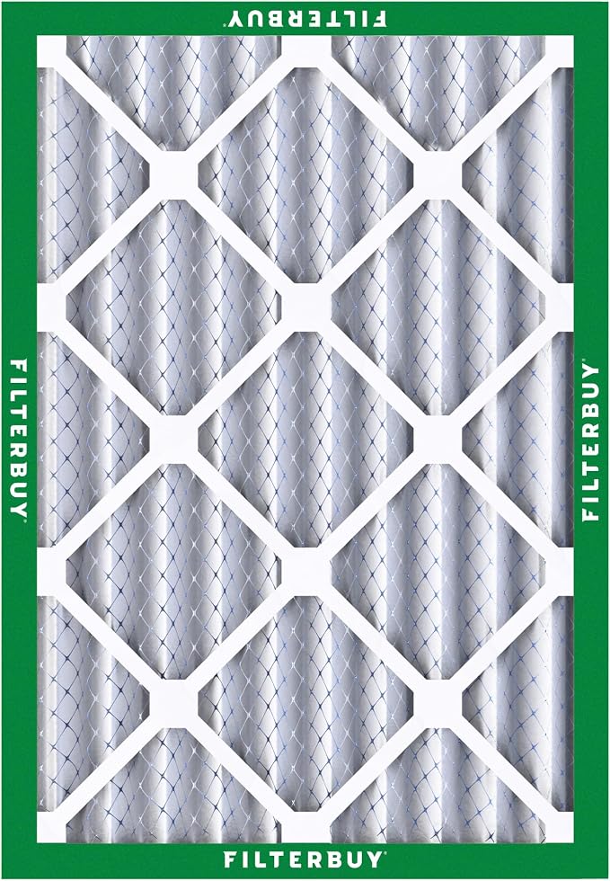 Filterbuy 18x20x4 Air Filter MERV 8 Essential Dust & Allergy Defense,