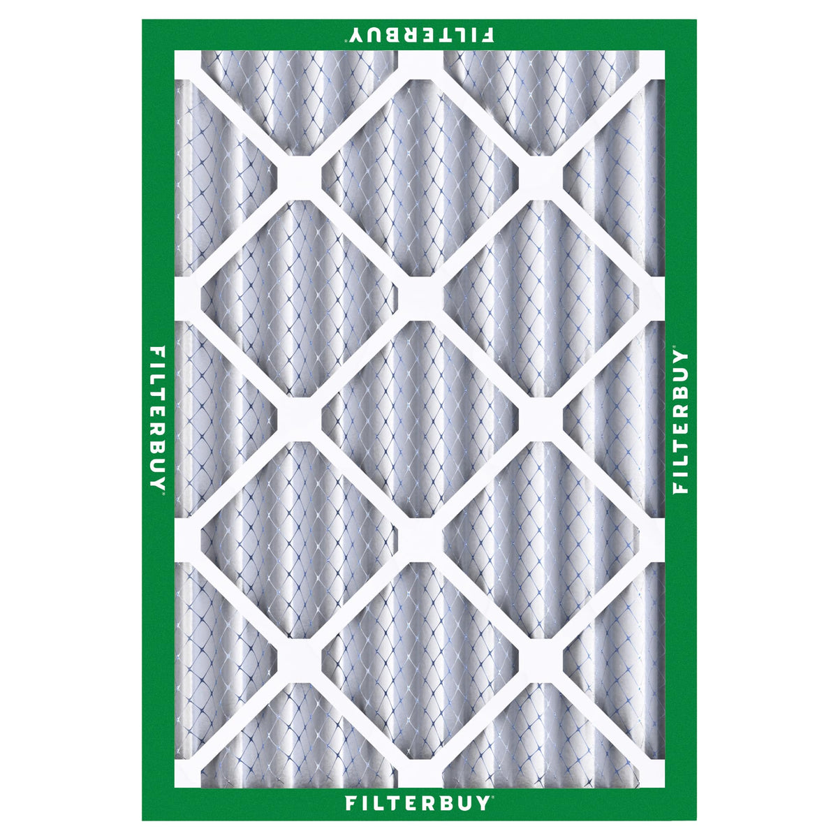 Filterbuy 18x20x4 Air Filter MERV 8 Essential Dust & Allergy Defense (2-Pack), Electrostatic Pleated HVAC AC Furnace Filters Replacement, Made in USA (Actual Size: 17.50 x 19.50 x 3.63)