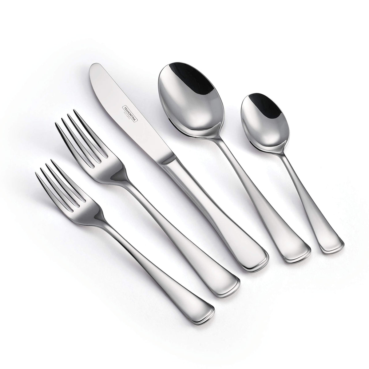 Tramontina 45 Piece Silverware Set - Firenze Utensils Set
