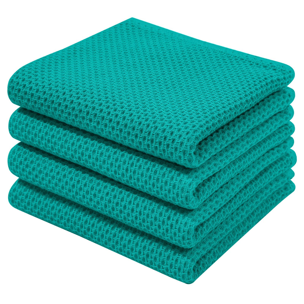 Homaxy 100% Cotton Waffle Weave Kitchen Dish Cloths, Ultra Soft Absorbent Quick Drying Dish Towels, 12 x 12 Inches — 12 x 12 - 12 Pack — 13 X 28 - 4 Pack