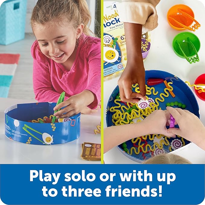 Learning Resources Noodle Knockout! Fine Motor Game - Montessori Preschool Activities, Educational Sensory Play Toy, Occupational Therapy Must Haves for Kids