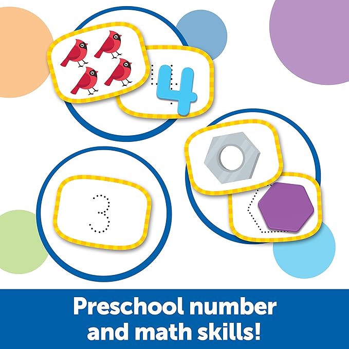 Learning Resources Skill Builders! Preschool Numbers - Back to School Supplies, Teacher Must Haves, Toddler Learning Activities, Ages 3+