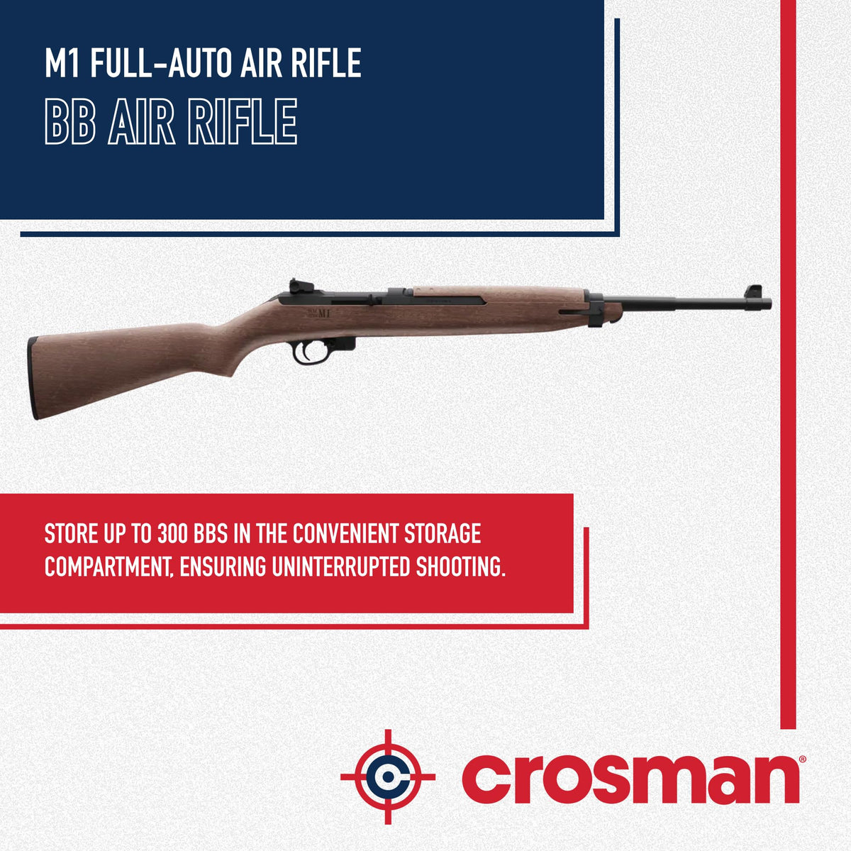 Crosman CFAM1 Full Auto CO2 BB Rifle - 300 Round - Brown