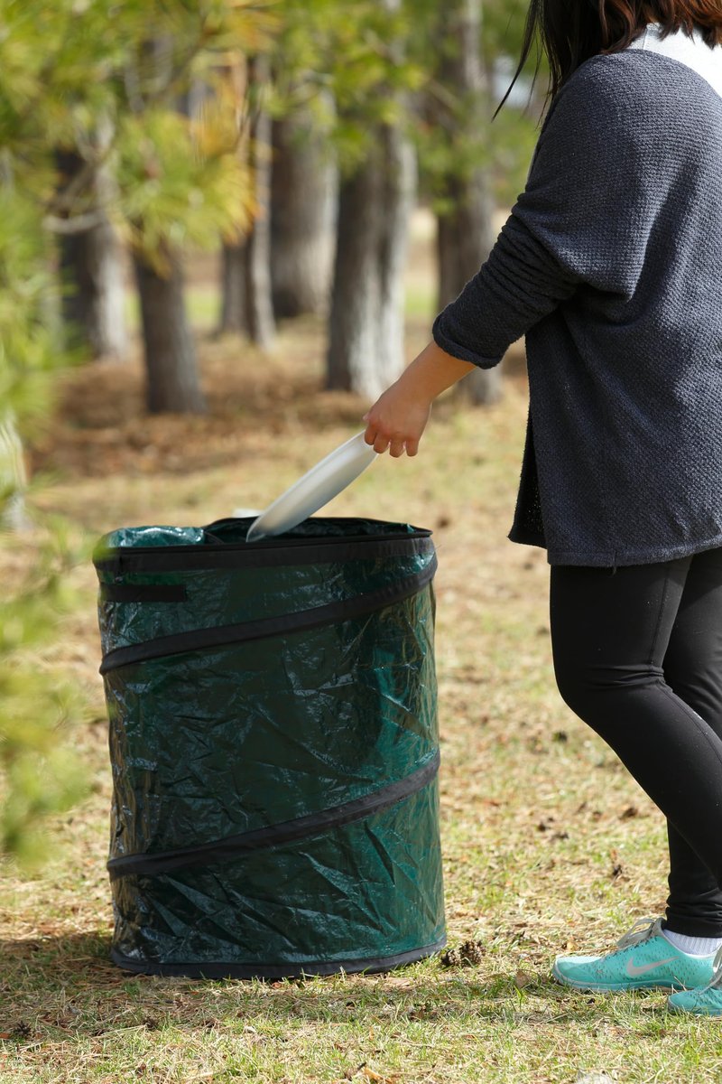 Coghlan's Pop-Up Lightweight Trash & Recycle Can – Collapsible Dual-Purpose Bin for Camping, RV, and Travel – Durable, Compact, and Easy to Store – 29.5 Gallon