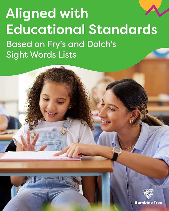 Sight Words Flash Cards 4th Grade - 120 High Frequency Words from Dolch's and Fry's Lists for 9-10 Years