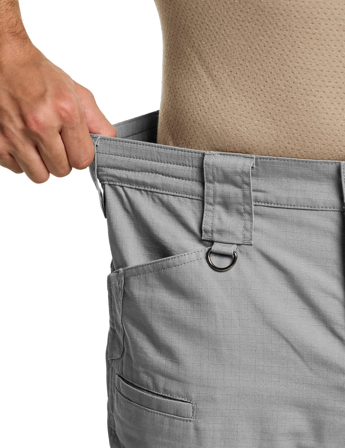 CQR Men's Tactical Pants, Water Resistant Ripstop Cargo Pants, Lightweight EDC Work Hiking Pants, Outdoor Apparel, Duratex Mag Pocket Stone, 38W x 30L