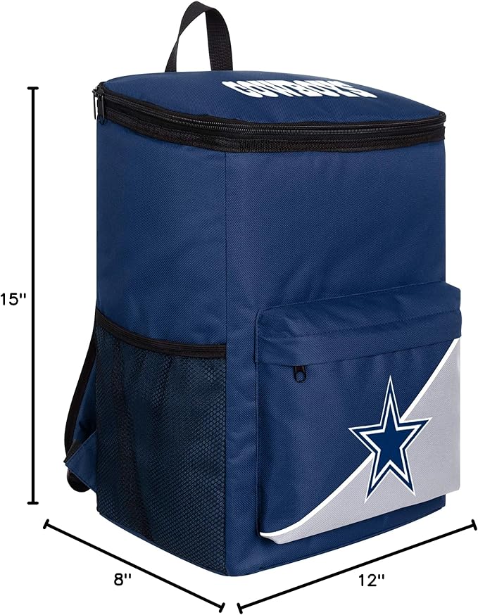 FOCO Dallas Cowboys NFL Cooler Backpack, Team Color, One Size