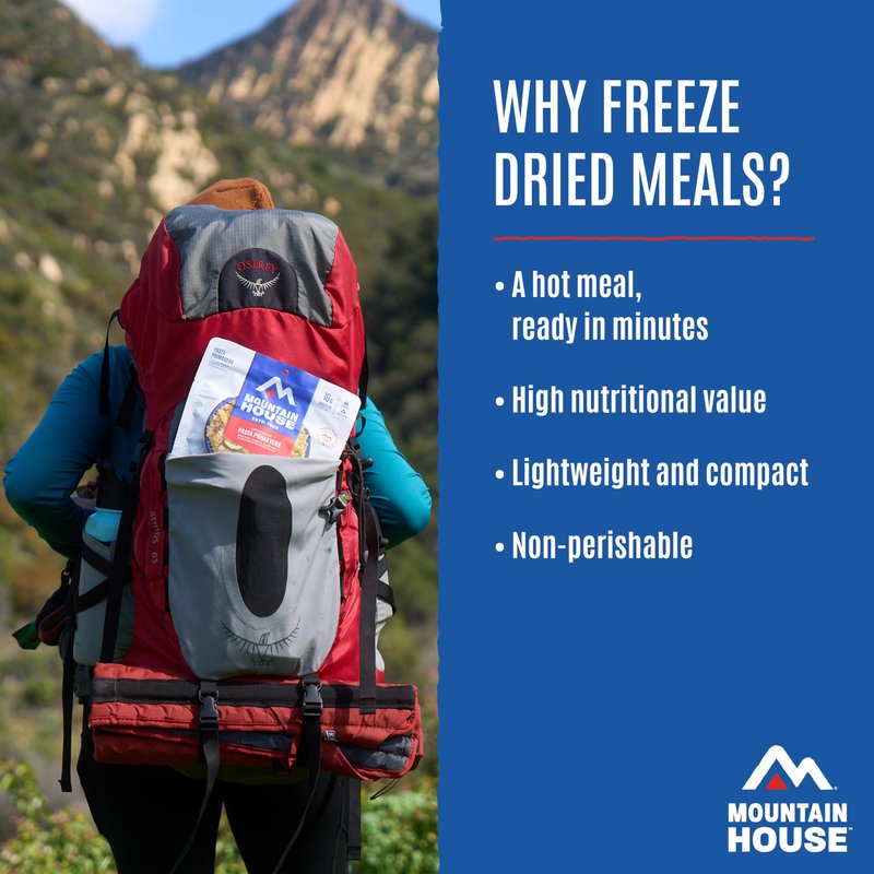 Mountain House Chili Mac with Beef | Freeze-Dried Food for Camping, 4 Servings, 30-Year Shelf-Life, 2-Pack