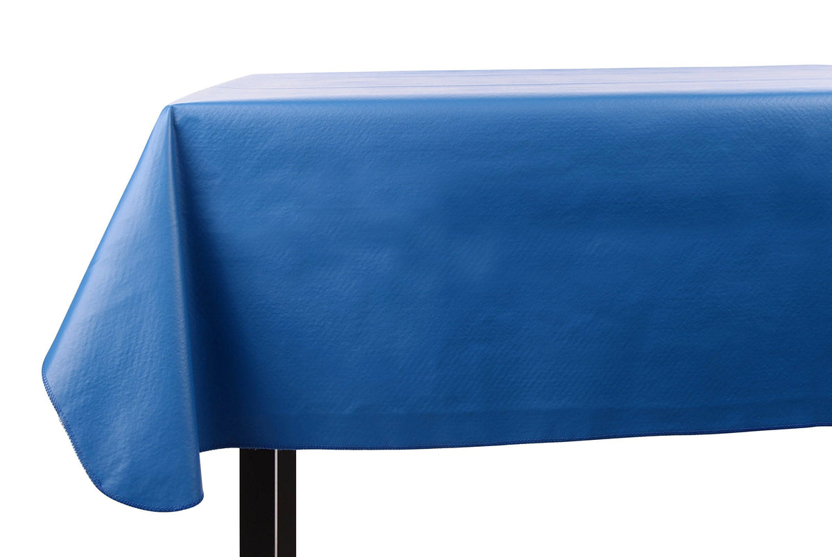 Yourtablecloth Heavy Duty Vinyl Rectangle or Square Tablecloth – 6 Gauge Heavy Duty Tablecloth – Flannel Backed – Wipeable Tablecloth with Vivid Colors & Many Sizes 52 x 120 Ruby Red