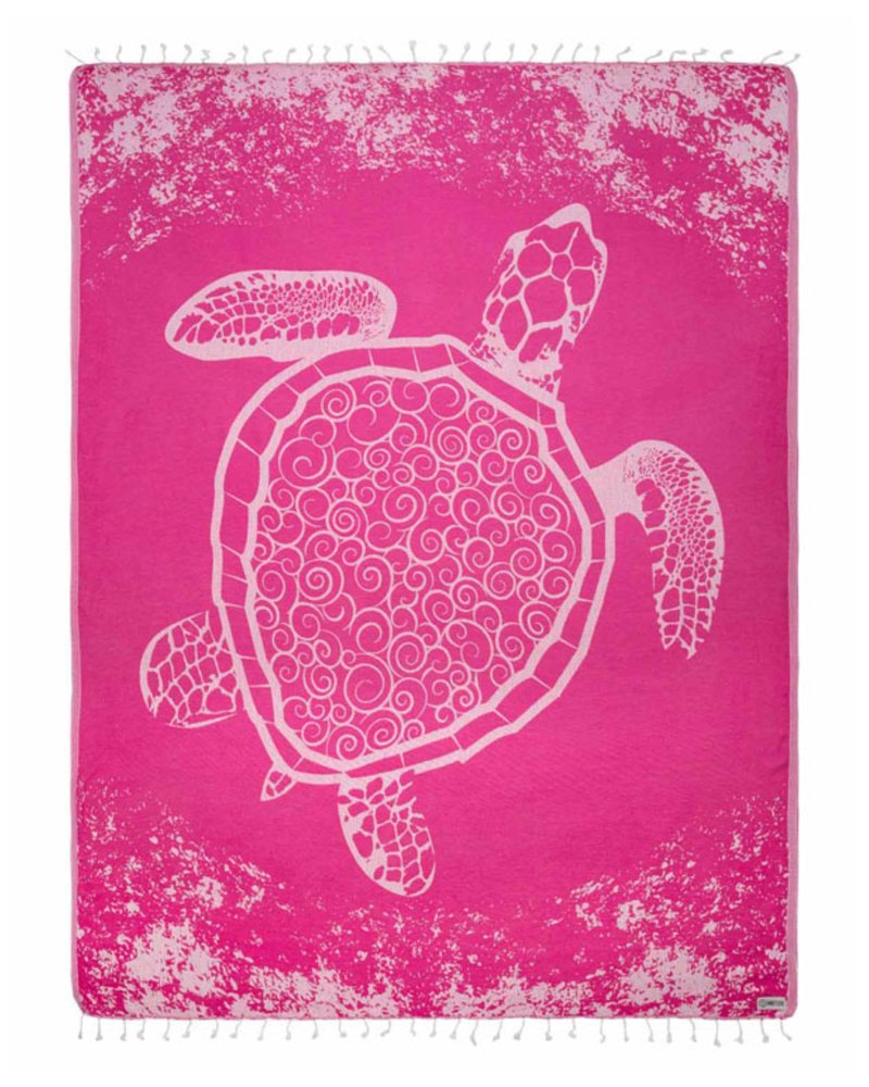 Sand Cloud Turkish Beach Towel - Sand Resistant - 100% Organic Turkish Cotton Yarn - Quick Dry Towel for Beach, Picnic, Blanket or Bath - As Seen on Shark Tank - Marine Life (Bohemianster)